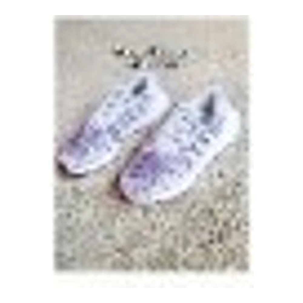 Tenis Adidas blancos y morados